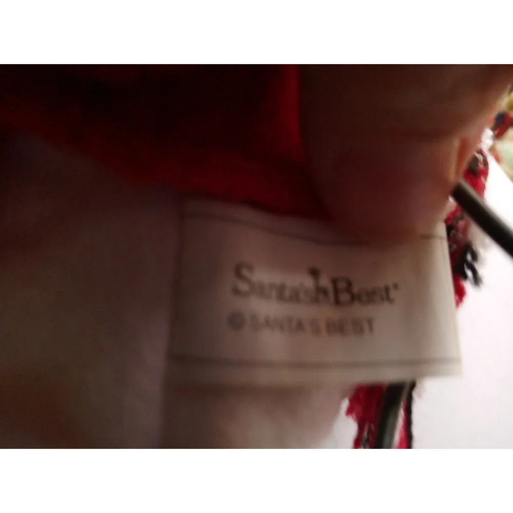 Santa's Best Snowman With Scarf Sled‎ Christmas Tree Ornament Plug In Animated